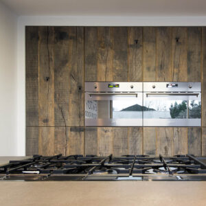 Wagon planken en beton keuken JP Walker Nieuwegein
